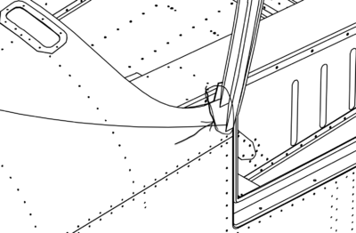 Aft edge of Upper Fwd Fuse needs to go to the INTERIOR of the cabin top door frame.